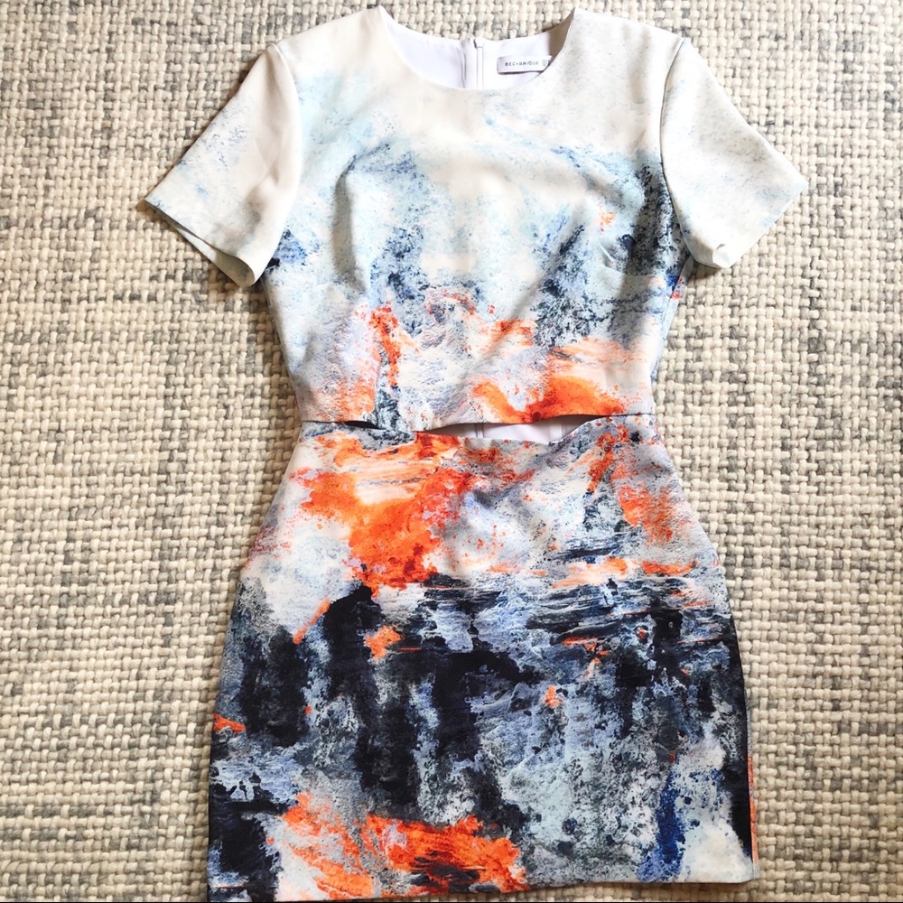 Bec & Bridge Fire & Ice Cutout Mini Dress Size 4